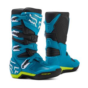 FOX RACING 2024 YOUTH COMP BOOTS [BLUE/YELLOW]