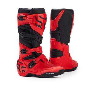 FOX RACING MOTO 2024 YOUTH COMP BOOTS [FLO RED]