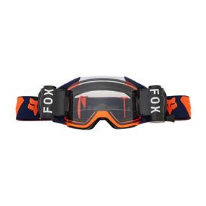 FOX RACING MOTO 2024 VUE ROLL OFF GOGGLES [NAVY/ORANGE]