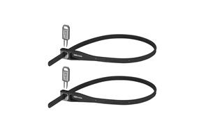 HIPLOCK HIPLOK Z-LOK BLACK  40CM  TWIN PACK