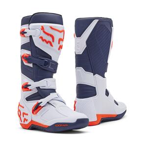 FOX RACING MOTO 2025 COMP BOOTS [WHITE/NAVY]