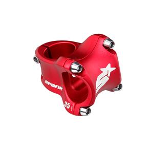 SPANK SPIKE RACE STEM 31.8MM X 35MM RED