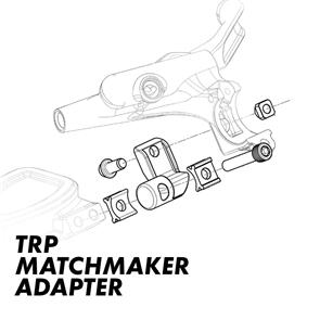 TRP SHIFTER ADAPTER I-SPEC B TO SRAM MATCH MAKER LEFT HAND SIDE (HD3.3)