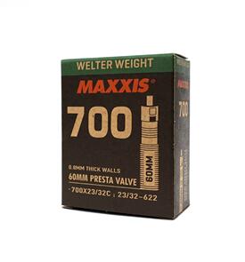 MAXXIS TUBE 700C X 23/32 FV WELTERWEIGHT 60MM RVC, 0.8MM THICK