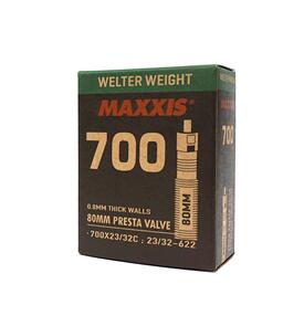MAXXIS TUBE 700C X 23/32 FV WELTERWEIGHT 80MM RVC, 0.8MM THICK