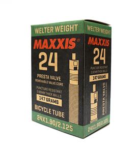 MAXXIS TUBE 24 X 1.90/2.125 FV WELTERWEIGHT RVC, 0.8MM THICK