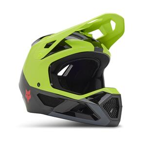 FOX RACING MOTO 2025 YOUTH RAMPAGE BARGE HELMET MIPS CE [FLO YELLOW]