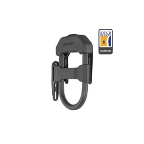 HIPLOK DXF  ALL BLACK  14MM D-LOCK WITH FRAME CLIP (FITS TO BOTTLE