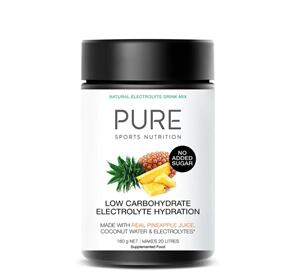 PURE 160G LOW CARB ELECTROLYTE DRINK PINEAPPLE
