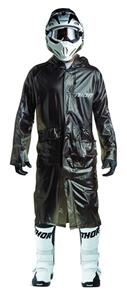 THOR TRENCH COAT THOR MX EXCEL RAIN BLACK ONE  FITS MOST