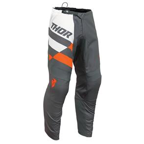 THOR 2024 YOUTH SECTOR PANTS CHECKER CHARCOAL/ORANGE