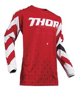 THOR JERSEY S19 PULSE STUNNER RED / WHITE 