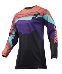 THOR JERSEY S19W DEPTHS BLACK / CORAL WOMENS