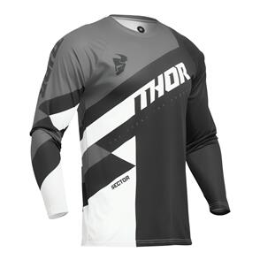 THOR 2024 YOUTH SECTOR JERSEY CHECKER BLACK/GRAY