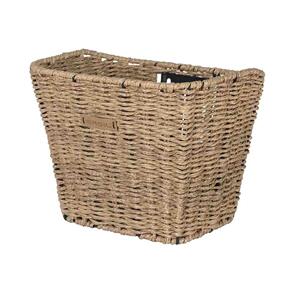 BASIL BREMEN RATTAN LOOK FM, FRONT BASKET, SEAGRASS (BASKET ONLY-FOR FIXED MOUNT SYSTEMS)