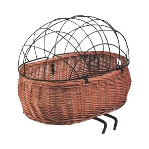 BASIL PLUTO RATTAN FRONT PET BASKET WITH HEADTUBE MOUNT 30-50MM, NATURAL