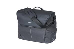 BASIL B-SAFE COMMUTER OFFICE BAG WITH NORDLICHT LIGHT,GRAPHITE BLACK (INCLUDES RAIN COVER)
