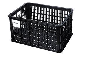 BASIL BICYCLE CRATE 40L RECYCLED SYNTHETIC, BLACK