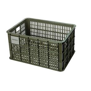 BASIL BICYCLE CRATE 40L RECYCLED SYNTHETIC, MOSS GREEN