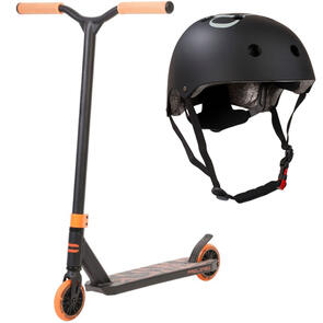 PROLINE SCOOTERS L1 V2 SERIES SCOOTER ORANGE GLOW + DOUBLE$DOWN NOODLEHOUSE HELMET COMBO