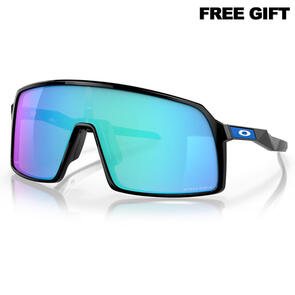 OAKLEY SUTRO SUNGLASSES POLISHED BLACK W/ PRIZM SAPPHIRE