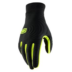 100% 2 BRISKER XTREME GLOVES BLACK/FLUO YELLOW 