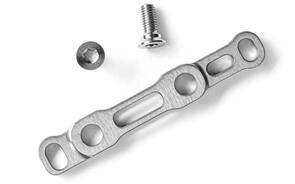 ABSOLUTE BLACK FLAT-MOUNT DISC BRAKE ADAPTORS FOR SRAM CALIPERS FR SBC SL8 (160)|TITANIUM