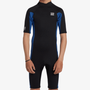 BILLABONG 2025 YOUTH 2MM FOIL BACKZIP SS SPRING MID BLUE