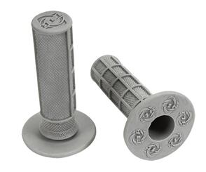 TORC1 RACING 3000-0700 TORC1 RACING TORC1 HOLE SHOT GRIPS MX WAFFLE MEDIUM COMPOUND GREY INCLUDES GRIP GLUE