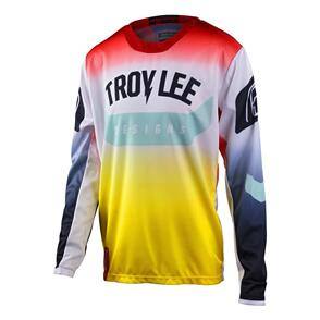 TROY LEE DESIGNS 2023 YOUTH GP JERSEY ARC ACID YELLOW / RED