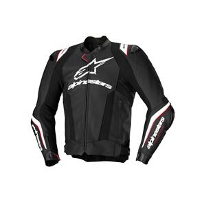 ALPINESTARS ROAD  MISSILE V3 IGNITION LEATHER JACKET BLACK/WHITE 