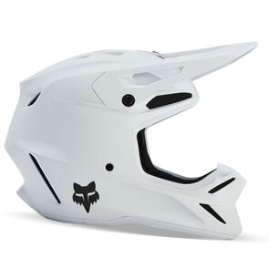 FOX RACING MOTO 2025 MX V3 SOLID HELMET MATTE WHITE