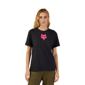 FOX RACING WOMENS FOX HEAD SS TEE BLACK/PINK