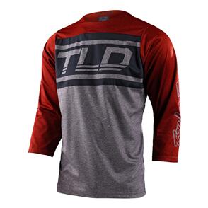 TROY LEE DESIGNS 2023 RUCKUS JERSEY BARS RED CLAY / GRAY HEATHER