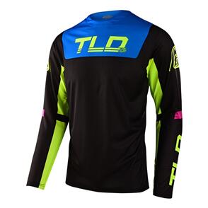 TROY LEE DESIGNS 2023 SPRINT JERSEY FRACTURA BLACK / YELLOW