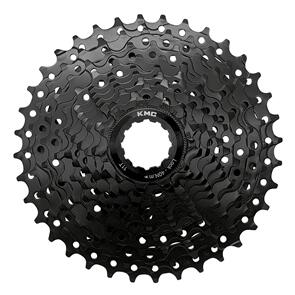 KMC REACT CASSETTE 10-SPEED HIGH TENSILE STEEL BLACK