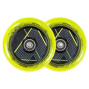 MGP MADD GEAR PAIR 100MM RAVEN HOLLOW CORE WHEEL GREEN