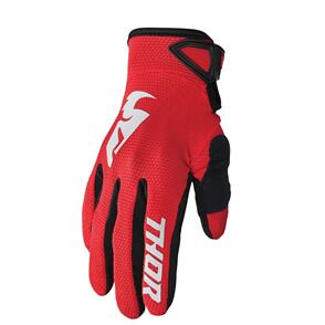 THOR 2023 SECTOR GLOVES RED WHITE
