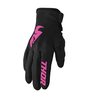 THOR MX 2023 WOMENS SECTOR GLOVES BLACK/PINK