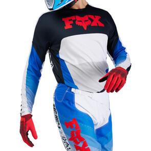 FOX RACING MOTO MOTO 360 FADE JERSEY-WHITE/BLUE