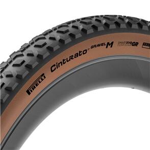 PIRELLI BICYCLE  PIRELLI CINTURATO GRAVEL M HP-LINE 50-622 (700X50) PROWALL SMARTEVO CLASSIC TAN-WALL