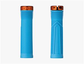 RACE FACE GRIP, CHESTER,34MM,LIGHT BLUE/ORANGE