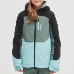 ONEILL SNOW 2023 YOUTH GIRLS DIAMOND JACKET BLACK OUT COLOUR BLOCK