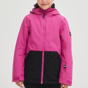 ONEILL SNOW 2023 YOUTH GIRLS ADELITE JACKET FUCHSIA RED COLOUR BLOCK