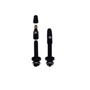 JOES "FLOW" HIGH AIR VOLUME TUBELESS VALVES 45MM (PAIR) BLACK