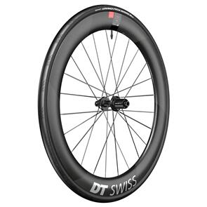 DT SWISS REAR ARC 1100 62 DICUT WITH CONTI GP 5000S TR TYRE, 700C WHEEL CL HG 12/142 WTS