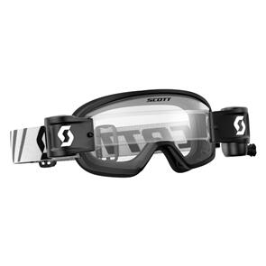 SCOTT YOUTH BUZZ MX PRO GOGGLE WFS BLACK CLEAR WORKS LENS SCOTT