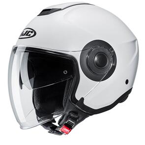 HJC I40 SEMI FLAT WHITE OPEN FACE HELMET 