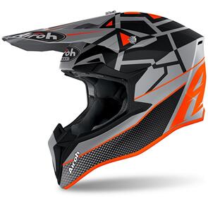 AIROH YOUTH WRAPP MOOD MATT ORANGE HELMET 