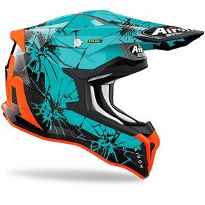 AIROH STRYCKER CRACK GLOSS HELMET 